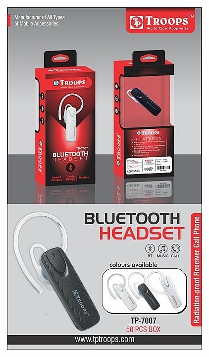 Troops Bluetooth headset uploaded by Sainath Telecom on 6/3/2020