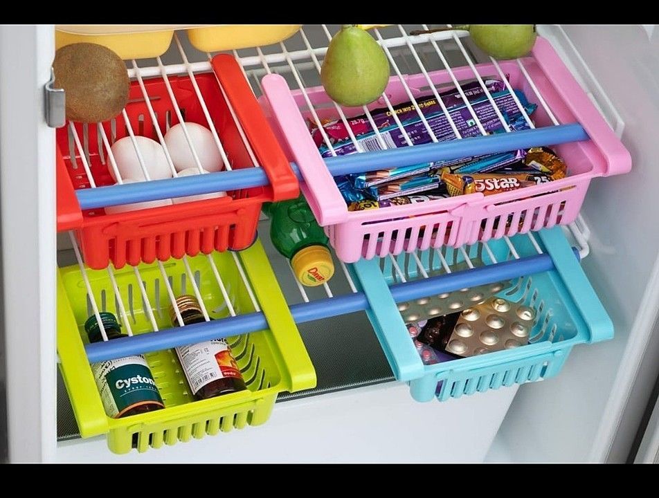 Adjustable fridge  storage rack pack of 4 uploaded by business on 9/15/2020