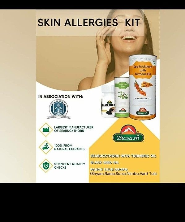 Skin allergies kit uploaded by Biosash seabuckthorn products  on 9/15/2020