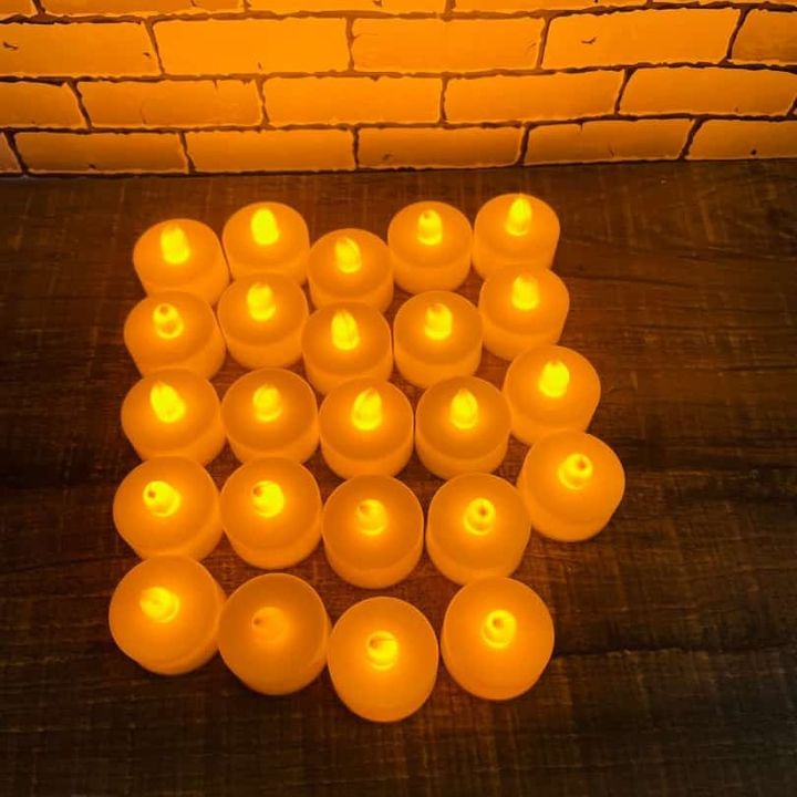 Post image *Smoke free LED tea light candles*.PACK OF 24 LED Yellow Led candles 🕯
Price- 400+70