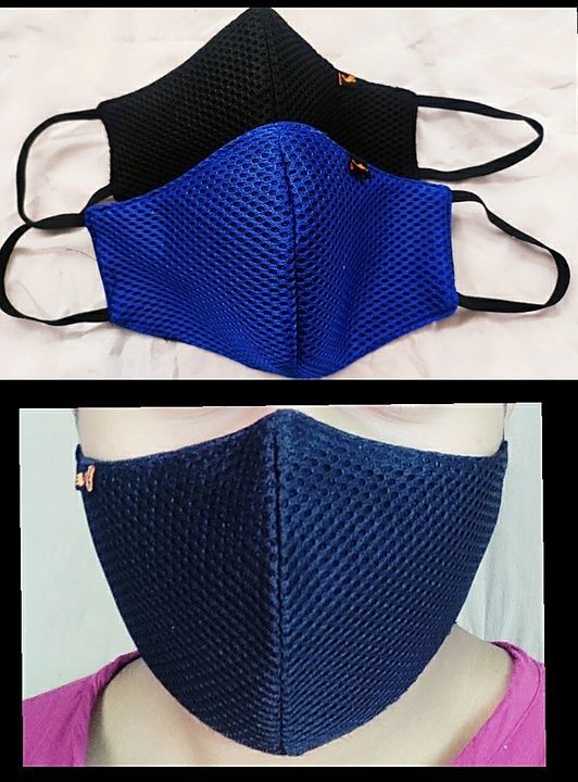 Net fabric face mask uploaded by business on 9/15/2020