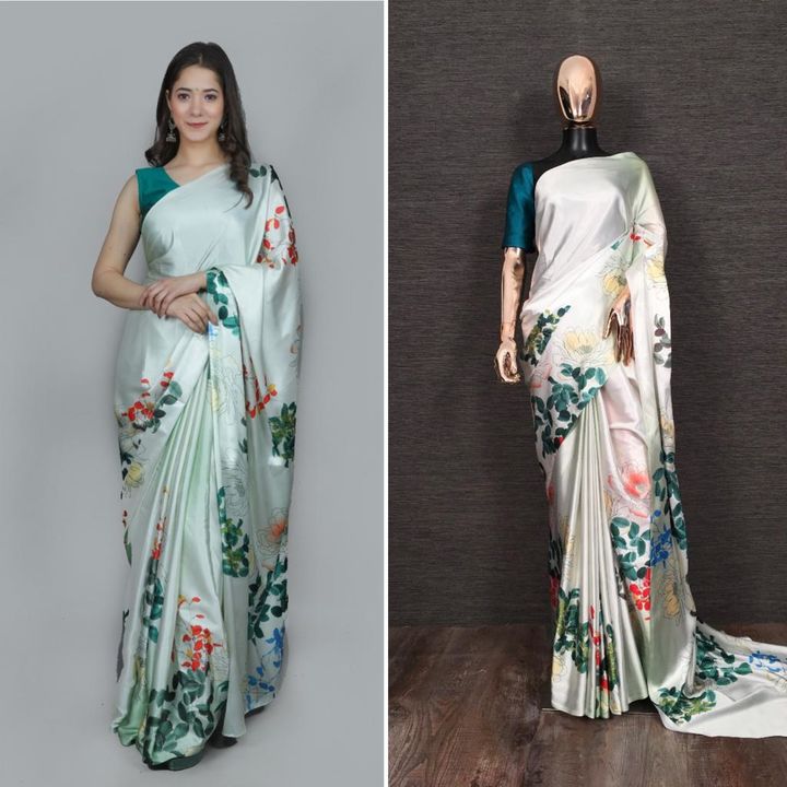 YNF-7058-7032-🌷Floral printed Saree🌷* uploaded by business on 10/14/2021