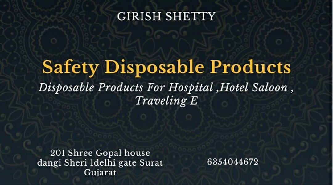 R.k safety disposable products