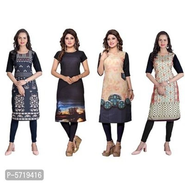 Printed kurti combo of 4 uploaded by business on 10/14/2021