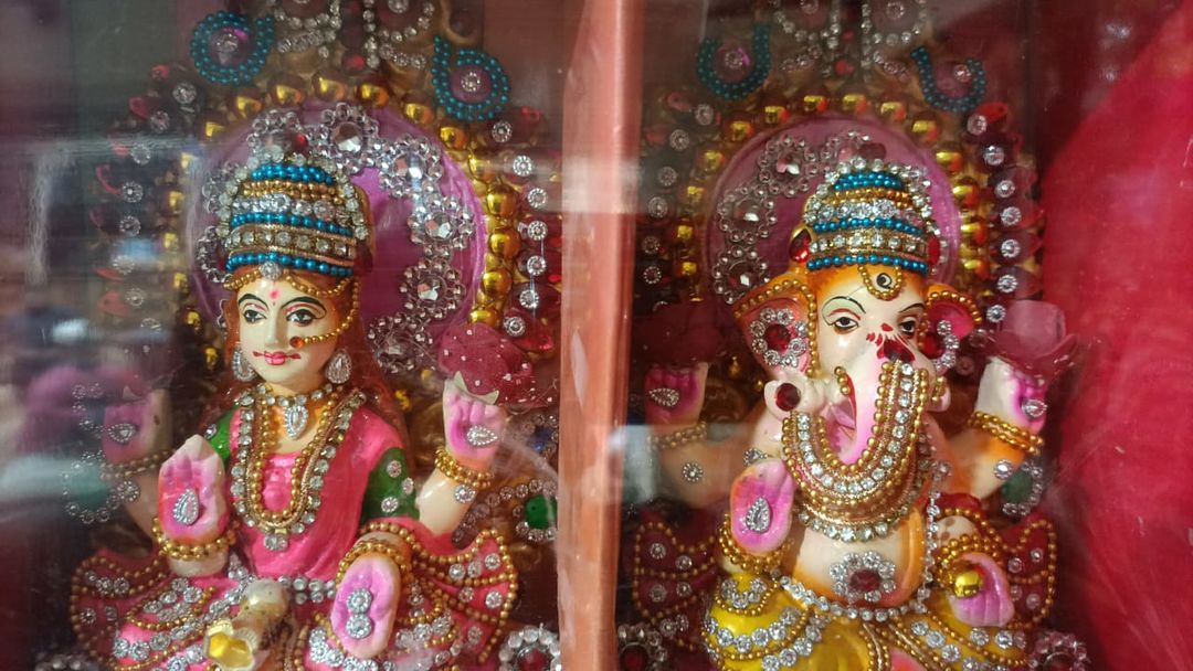 Clay Lakshmi Ganesh for diwali uploaded by business on 10/14/2021