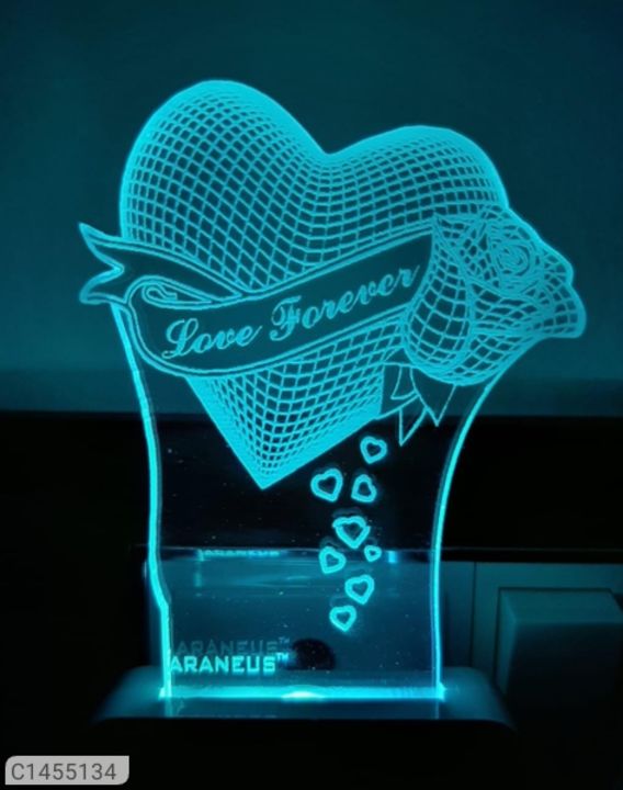 *Product Name:* Love Forever 3D LED Illusion Night Lamp uploaded by ONLINESHOP YOUR on 10/14/2021