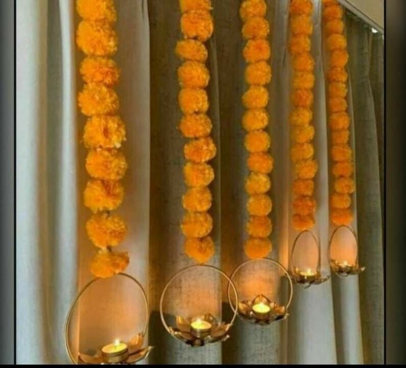 Lotus Garland T-light holder uploaded by Radhakrishna Decor on 10/14/2021