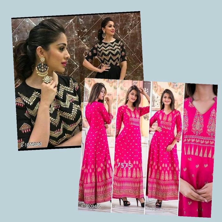 Women's embroidery rayon kurta uploaded by business on 10/14/2021