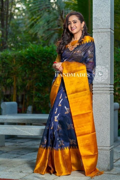 Kuppadam pattu with temple border sarees uploaded by business on 10/15/2021