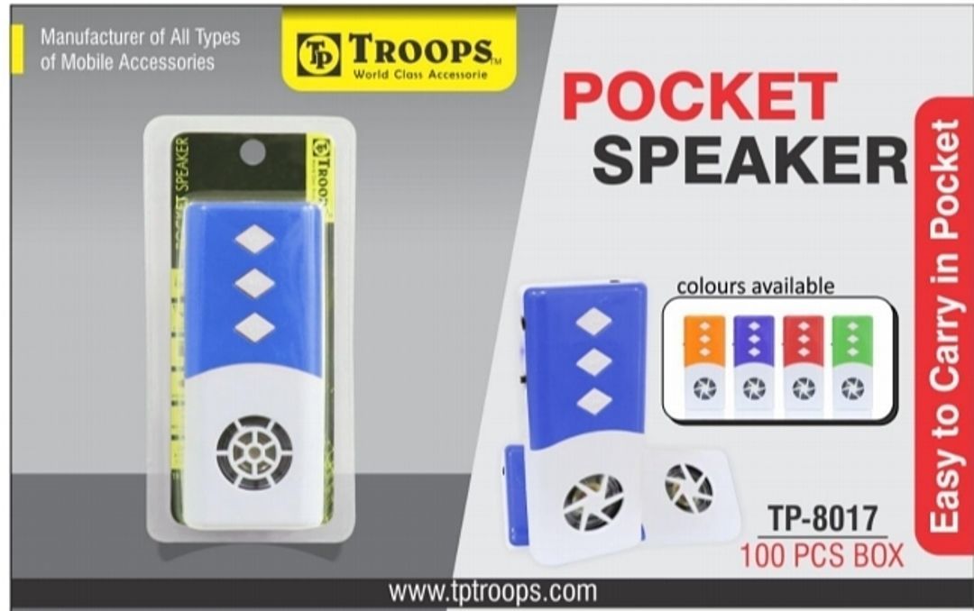 Troops pocket speaker 5c I pod uploaded by Sainath Telecom on 6/3/2020