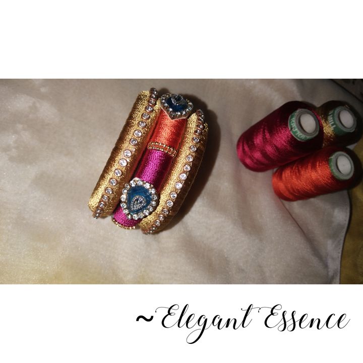 Silkthread bangles uploaded by Elegant Essence on 10/15/2021