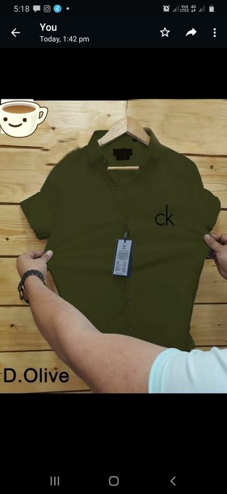 Post image I want 1 Pieces of Olive green size large 
Ck brand 
Good quality with less prize.
Below is the sample image of what I want.
