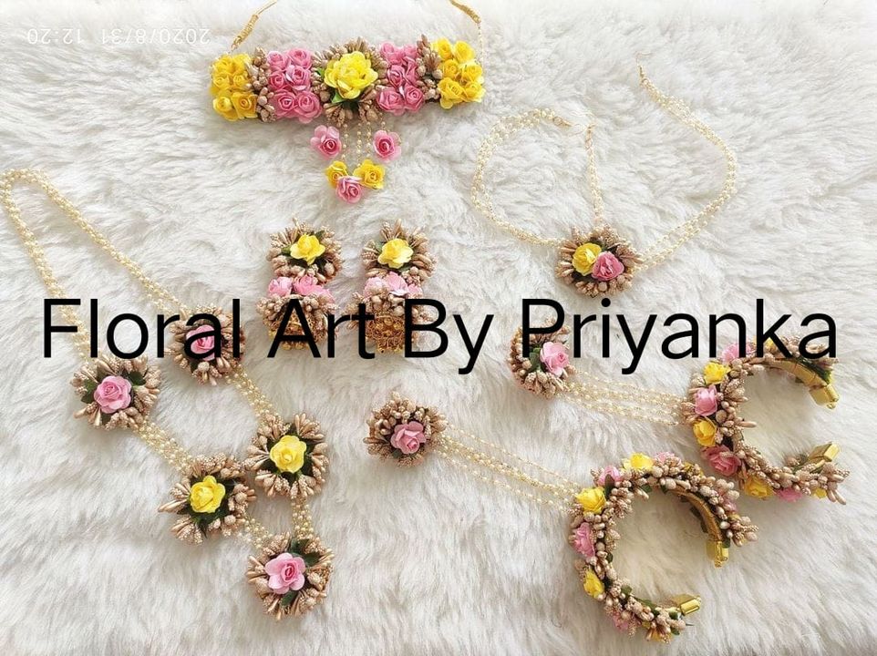Floral jewellery uploaded by Floral art by Priyanka on 10/15/2021
