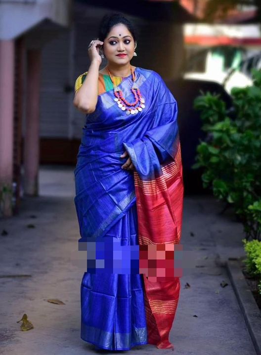 Tussar ghicha saree uploaded by business on 10/15/2021