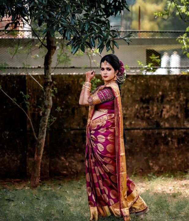 🔥 *Presenting Enchanting Yet Breathable Organic Banarasi Sarees For Intimate And Big Fat Indian Wed uploaded by business on 10/16/2021