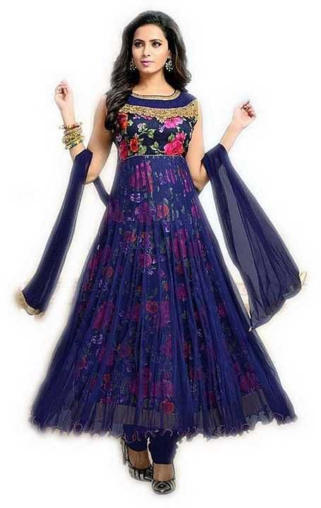 Adorable Printed Floor Length 6 Meter Flared Designer Gown Along With Dupatta
 uploaded by business on 9/16/2020
