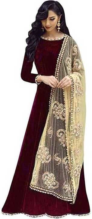 Adorable Tafeta silk Floor Length 6 Meter Flared Designer Gown with Dupatta
 uploaded by business on 9/16/2020