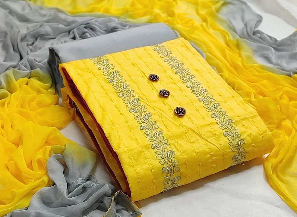 Heavy cotton nazmin dupata uploaded by Siyaram textiles on 9/16/2020