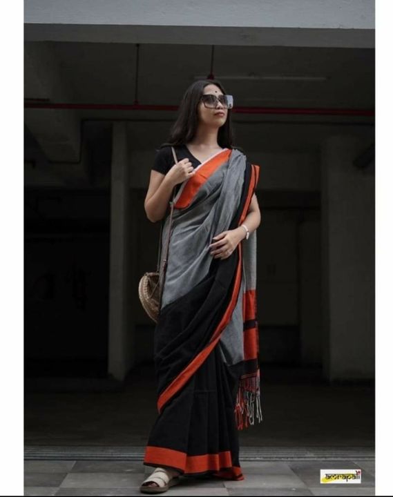 Post image Hey! Checkout my new collection called Cho khadi saree 
with bp.