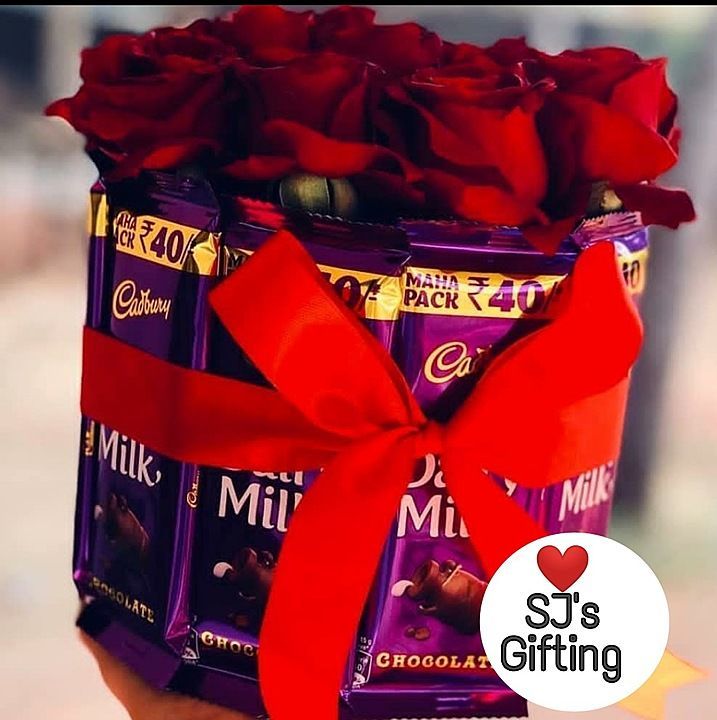 Dairy Milk Rose Hamper uploaded by The Gift Fairy on 9/16/2020