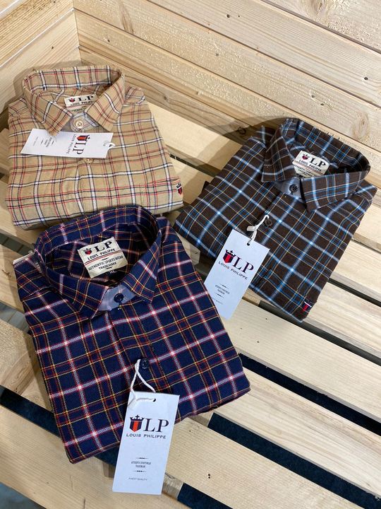 Post image TWILL CHECK 
SIZE. M. L. XL 
 With pocket 
*Standed size * 
ARTICALS.  12
COLOUR. 36 
*SET. 108 pcs *
MOQ.  108 pcs

* cardpacking single pcs *

*155rs offer time *