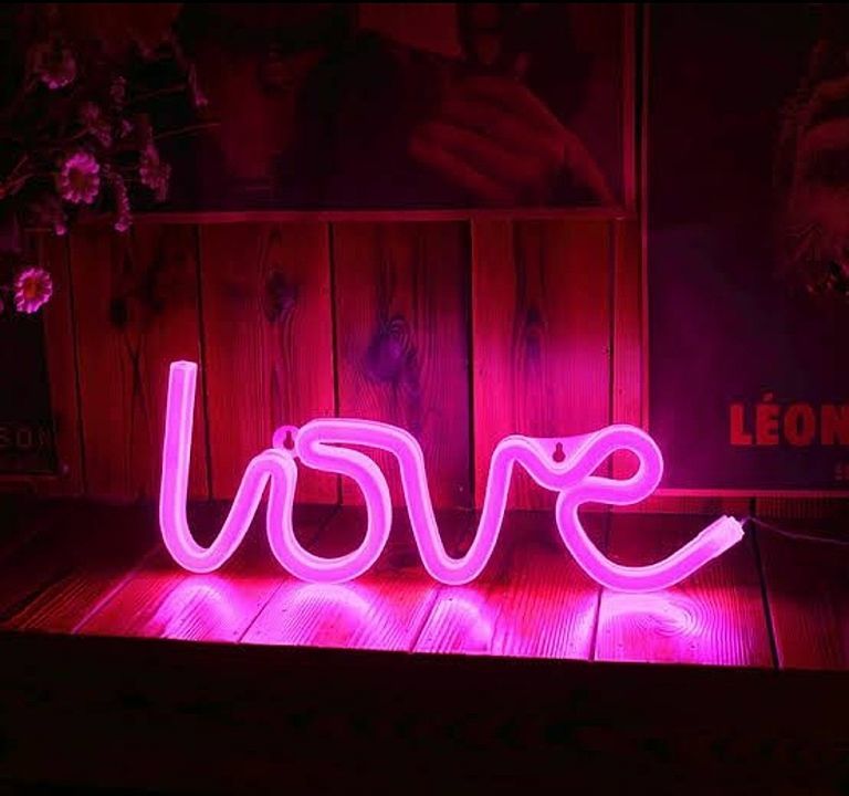 LOVE shaped neon light without usb only battery uploaded by business on 9/16/2020