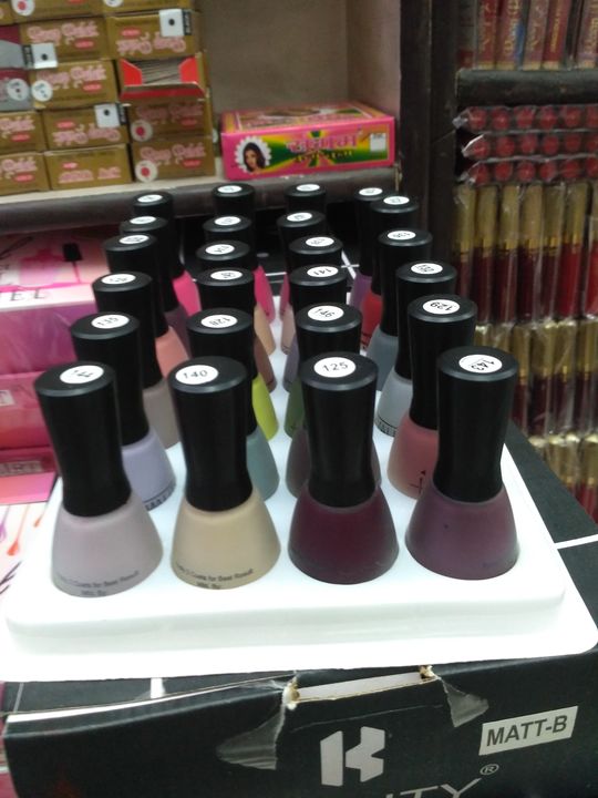 Kwality matte finish nail paints 24 pieces  uploaded by Maya Products on 10/17/2021