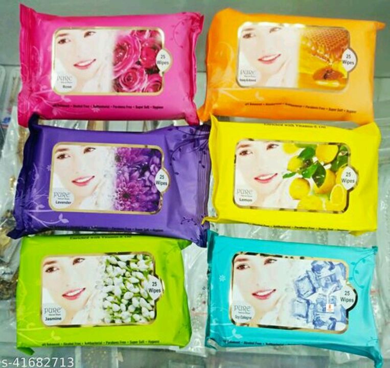 Pure Natural Face Wipes 25 Pulls Pack Of - 6 uploaded by Maya Products on 10/17/2021