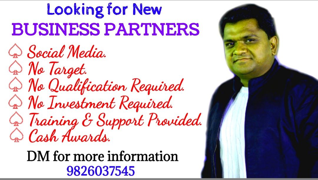 Post image Need Business Partners.Call-9826037545