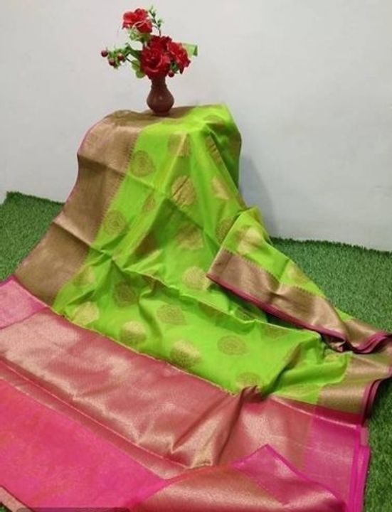 Banarasi Cotton silk zari work saree uploaded by business on 10/17/2021
