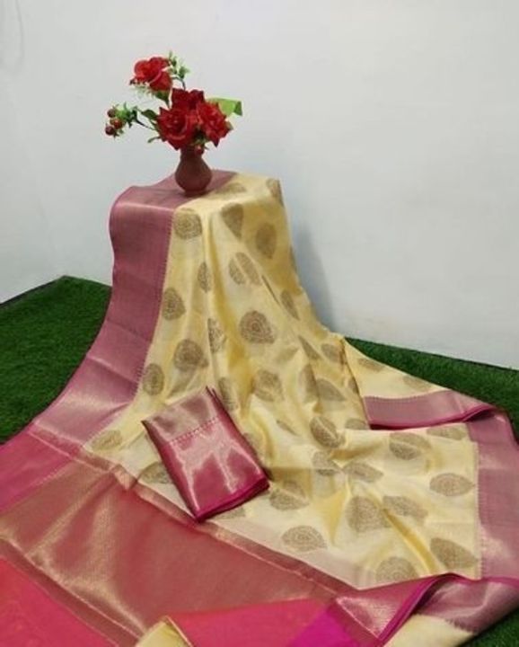 Banarasi Cotton silk zari work saree uploaded by business on 10/17/2021