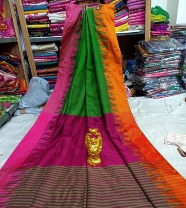 Khadi cotton saree uploaded by business on 10/17/2021