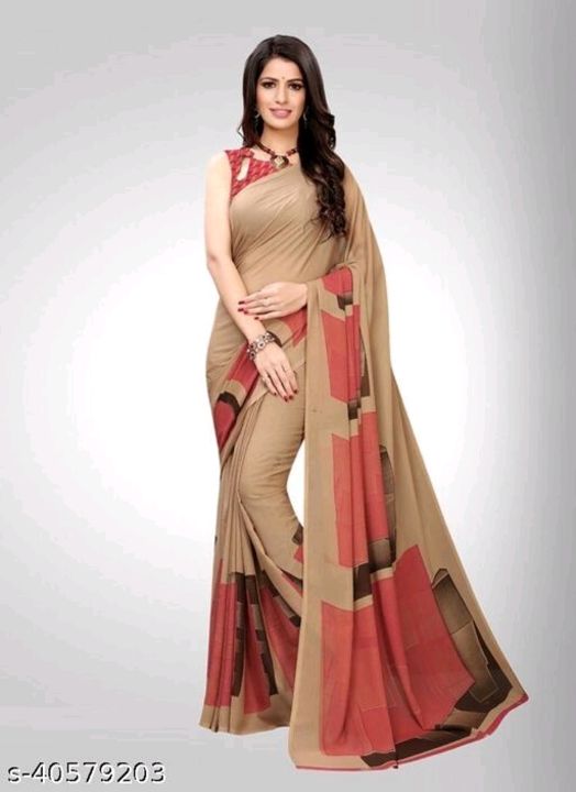 Post image Catalog Name:*Aagam Voguish Sarees*Saree Fabric: GeorgetteBlouse: Running BlouseBlouse Fabric: GeorgetteMultipack: Pack of 2Sizes: Free SizeDispatch: 2-3 DaysEasy Returns Available In Case Of Any Issue*Proof of Safe Delivery! Click to know on Safety Standards of Delivery Partners- https://ltl.sh/y_nZrAV3