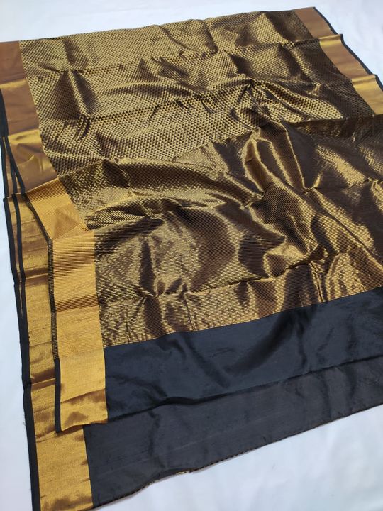 Pattu soft silk chanderi saree pure handloom uploaded by Afreen handloom sarees on 10/18/2021