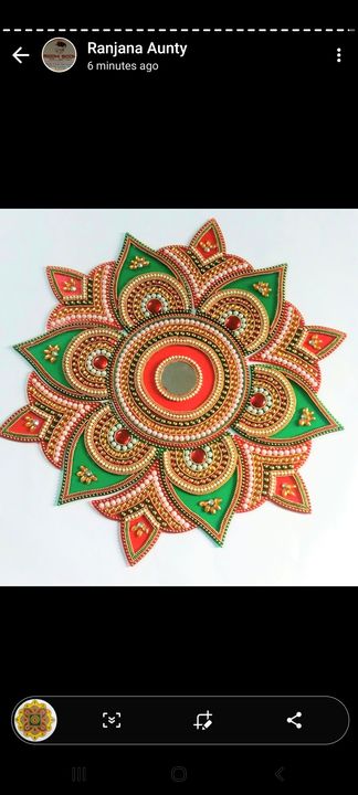 Rangoli uploaded by Rajshi Collections on 10/18/2021