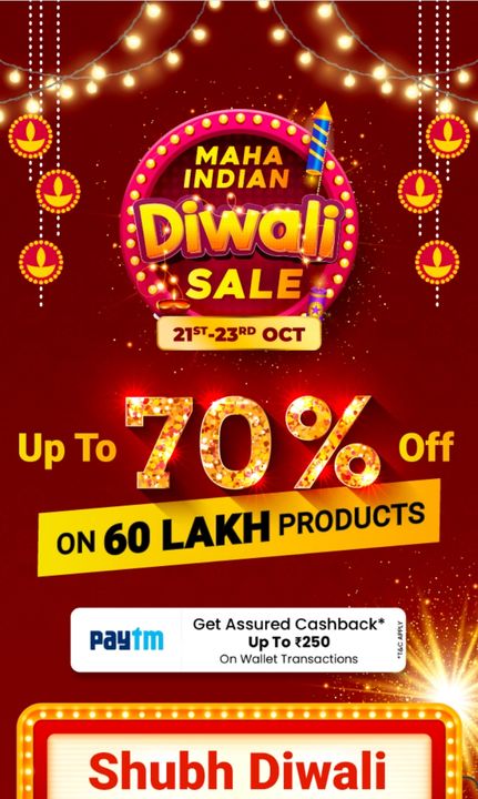 Post image जी हां! सही सुना आपने दिवाली तक 70% ऑफ चलेगा Whatsapp no 9352608977तो देर ना किजिए Laxmi international shop's पर आके शॉपिंग किजिए।।।।            🎉          Happy Diwali 🎉🎉