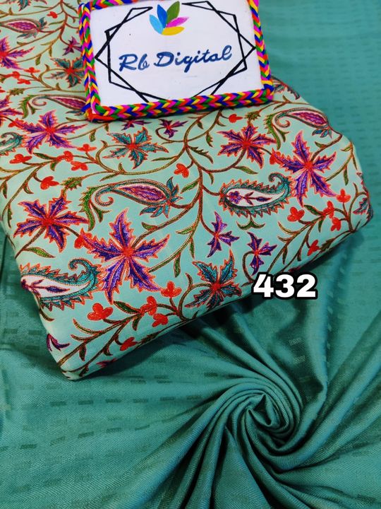 Post image *With a Huge Demand*Now Presenting.....
Digital Printed Pashmina Top Paired With Dyed Bottom..
👉🏼 Top - 14kg Heavy Eyeball Pashmina 👉🏼 Bottom - Pure Pashmina 
*15 Beautiful Designs ❤️*Price ListSingle Suit - 600/- 2 Suits - 1050/-5 suits - 2400/-
Shipping Free