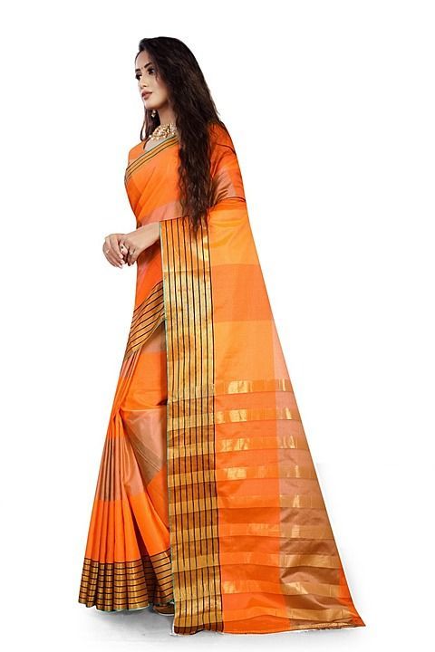 latest desiner cotton silk saree and zari border uploaded by business on 9/16/2020