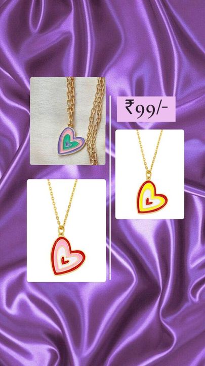 Pop heart necklace 💓 uploaded by Glitzybaee on 10/18/2021