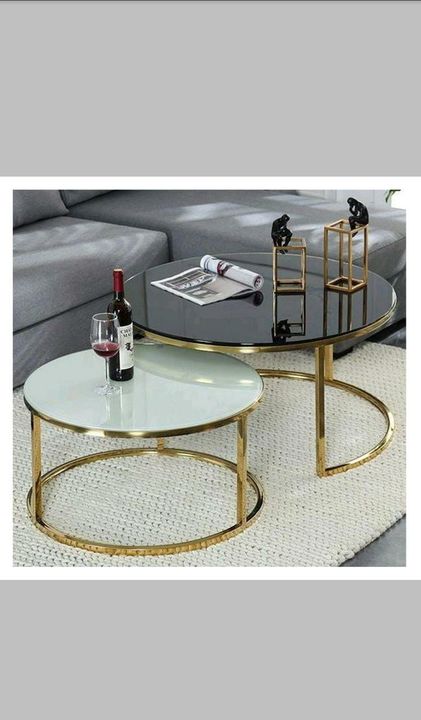 Gold and rose gold coffee table uploaded by Interior solution company on 10/18/2021
