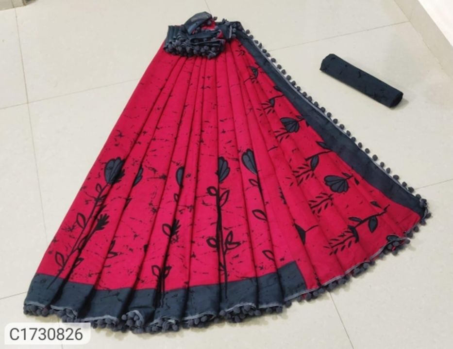 Women's saree uploaded by Mathicreation on 10/19/2021