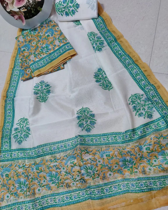 Chanderi silk suit uploaded by business on 10/19/2021