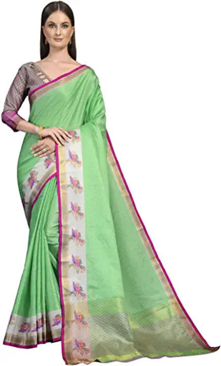 Post image I want 100 Pieces of Women zari silk Saree With Blouse Piece.

.
Below is the sample image of what I want.