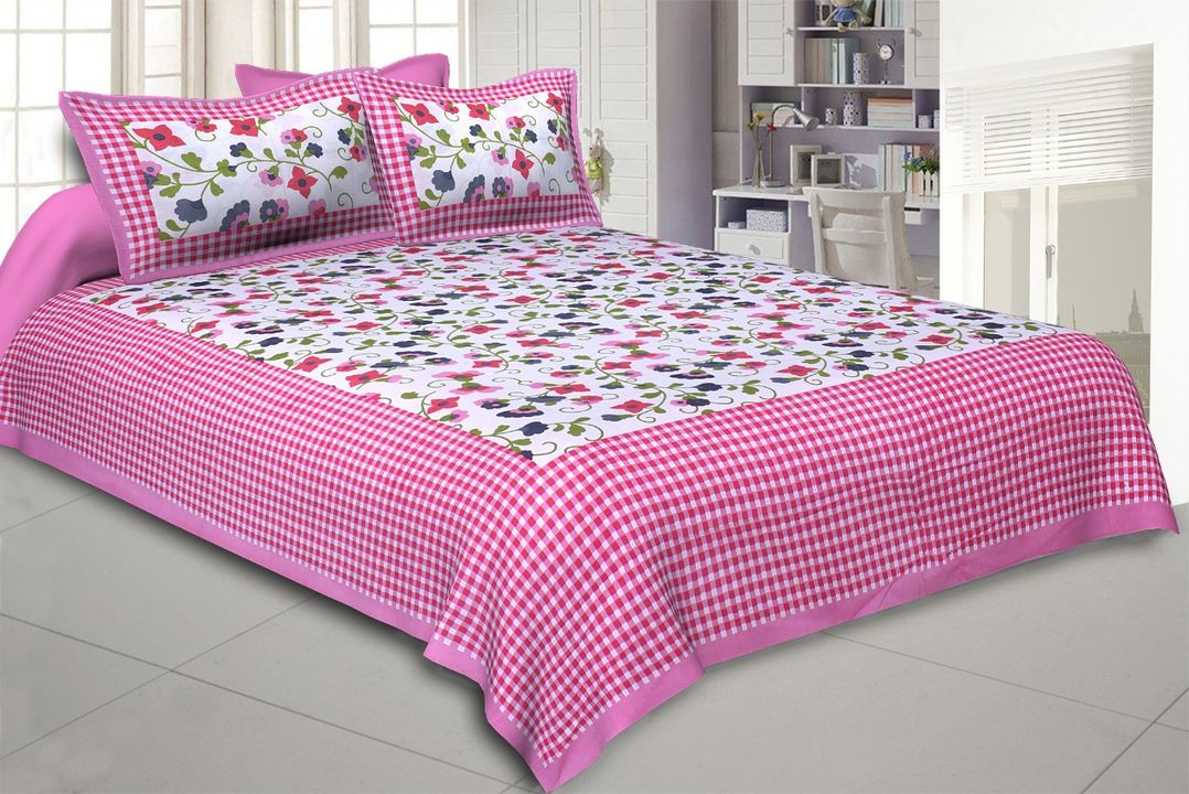 king size double bedsheets whit 2 pillow cover uploaded by BEDSHEETS on 10/19/2021