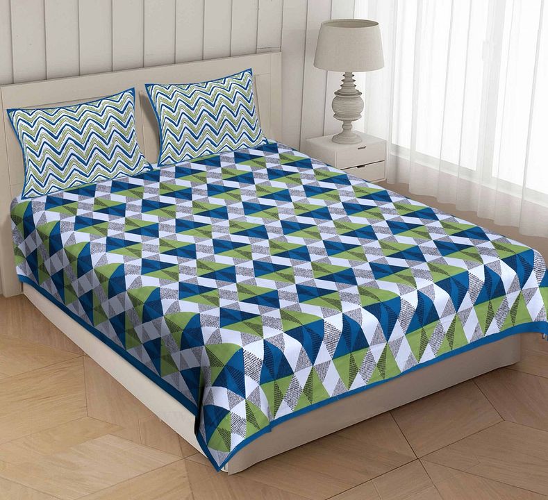 Product image with price: Rs. 270, ID: king-size-double-bedsheets-whit-2-pillow-cover-1f2cbe60