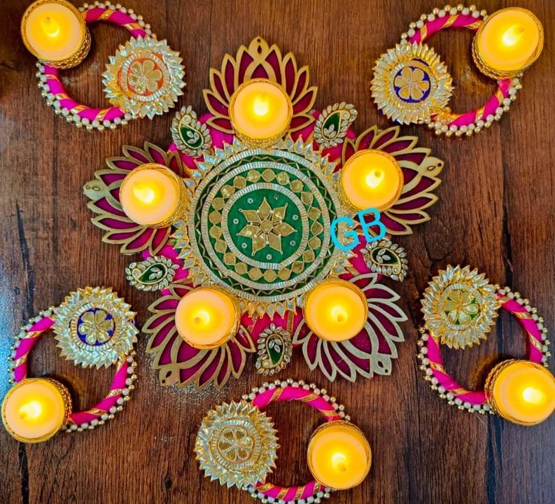 Lotus Gota Rangoli uploaded by Radhakrishna Decor on 10/19/2021