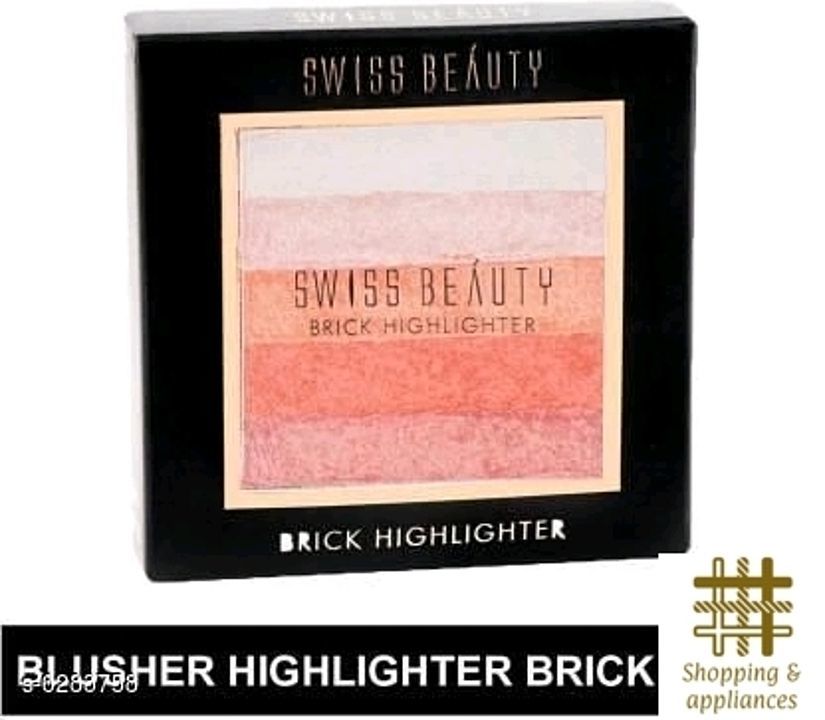 Catalog Name:*Swiss Beauty Baked Blusher and Highlighter*
Product Type: Baked Blusher and Highlighte uploaded by Shopping&applinces on 9/16/2020