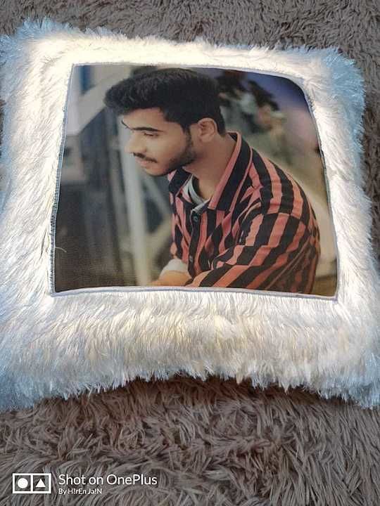 Photos print in pillow with led light
 Booking no- uploaded by Hindustan on 9/17/2020