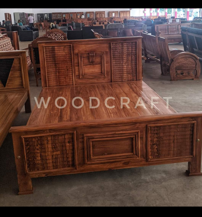 Teak wooden cot uploaded by business on 10/19/2021