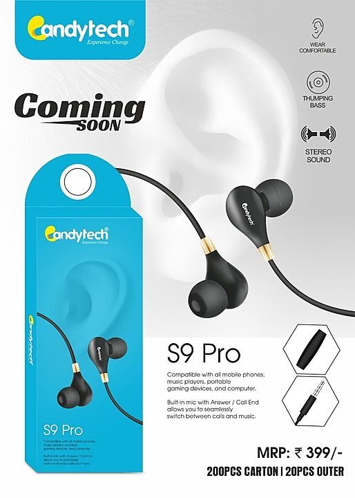 Candytech S9Pro earphone uploaded by business on 9/17/2020
